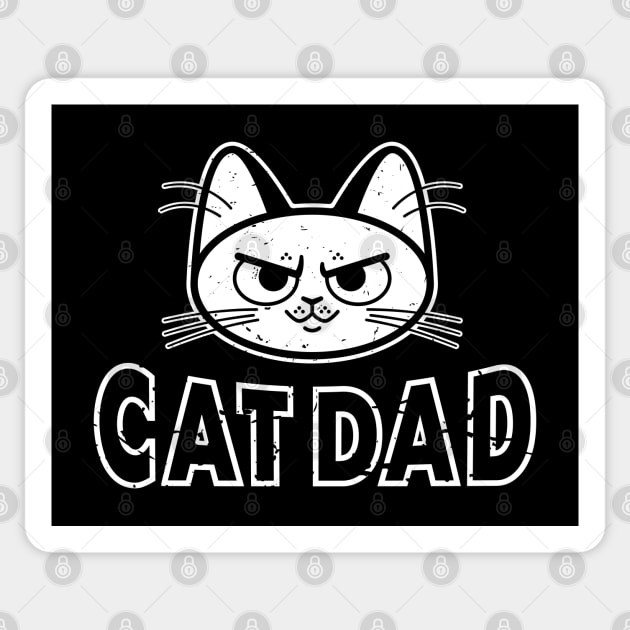 Cat Dad Sticker by Kitty Cotton